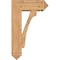 Ekena Millwork Legacy Arts and Crafts Smooth Bracket w/ Offset Brace, Western Red Cedar, 7 1/2"W x 20"D x 32"H BKT0806X20X32LEC03SWR - alternate 2